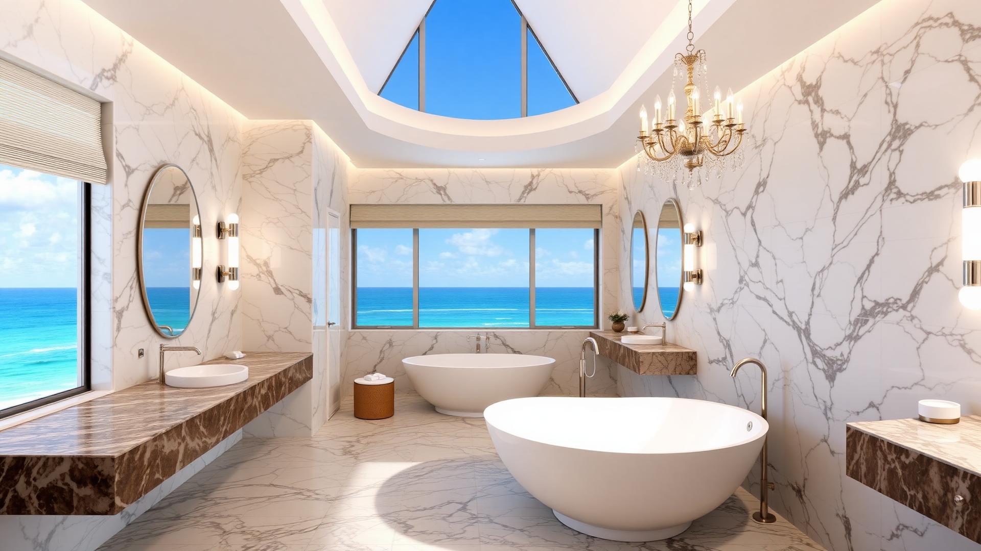 Sunny Isles · Marble Master Bath